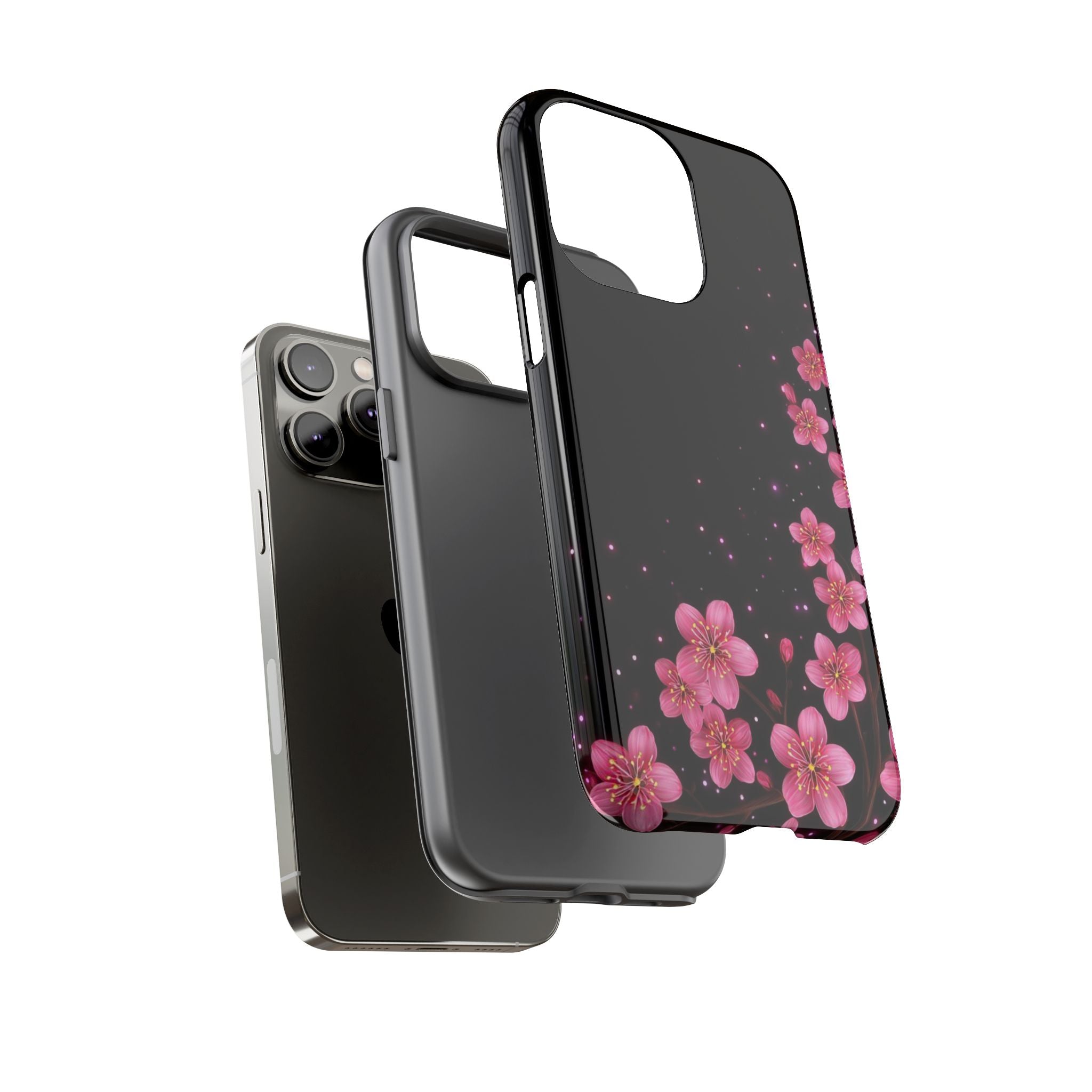 Cherry Blossom Tough iPhone Case (Pink Floral)