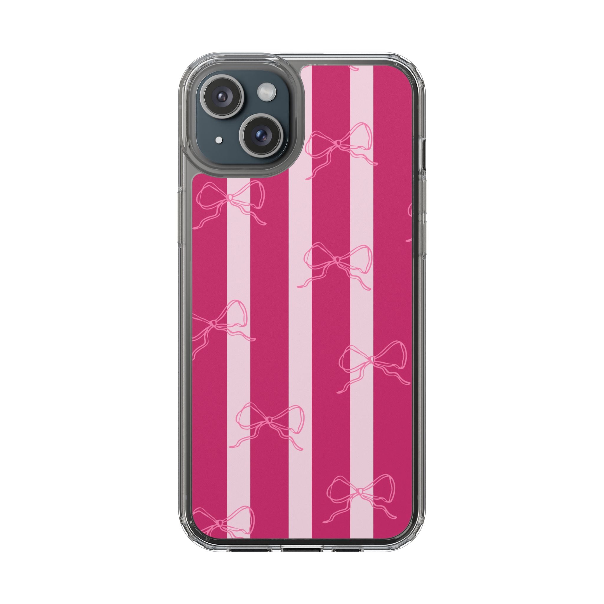 Pink Strap Clear iPhone Case