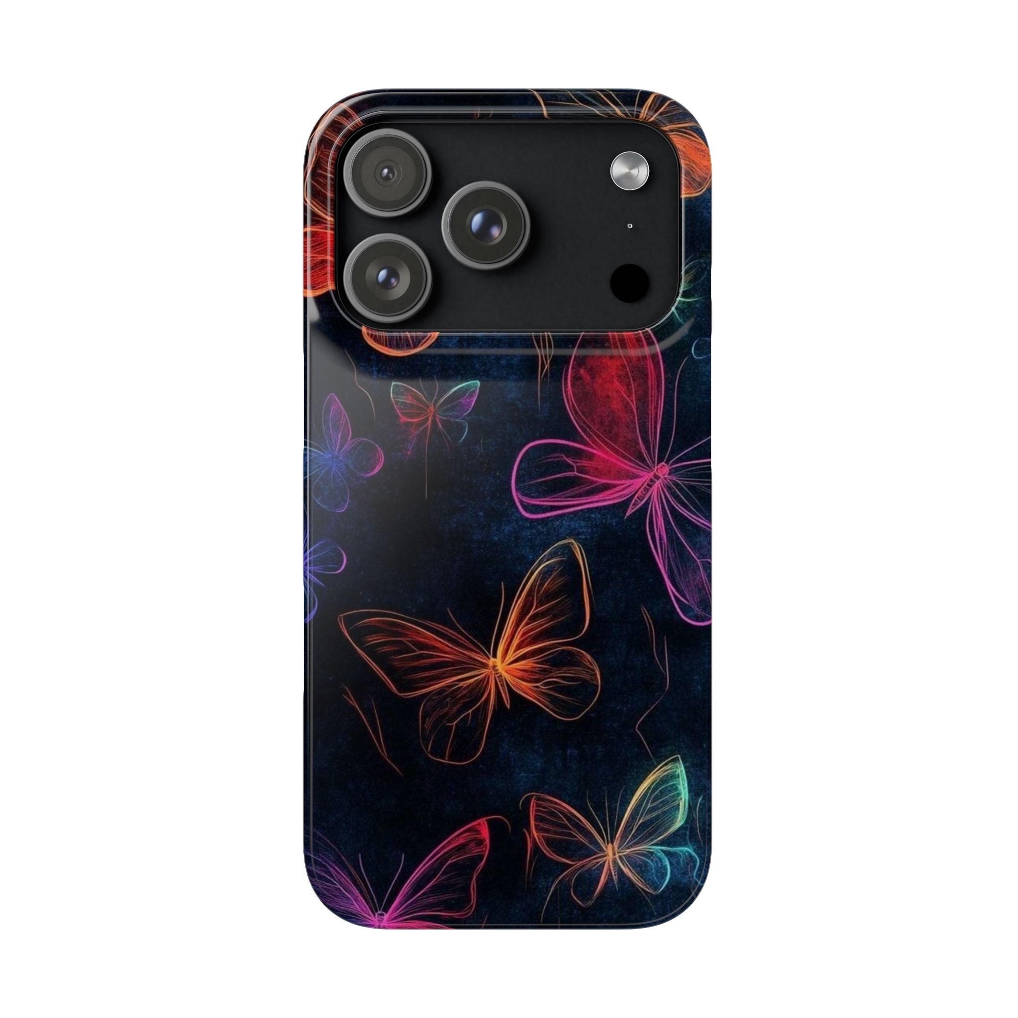Neon Butterfly Snap-On Protective Cover