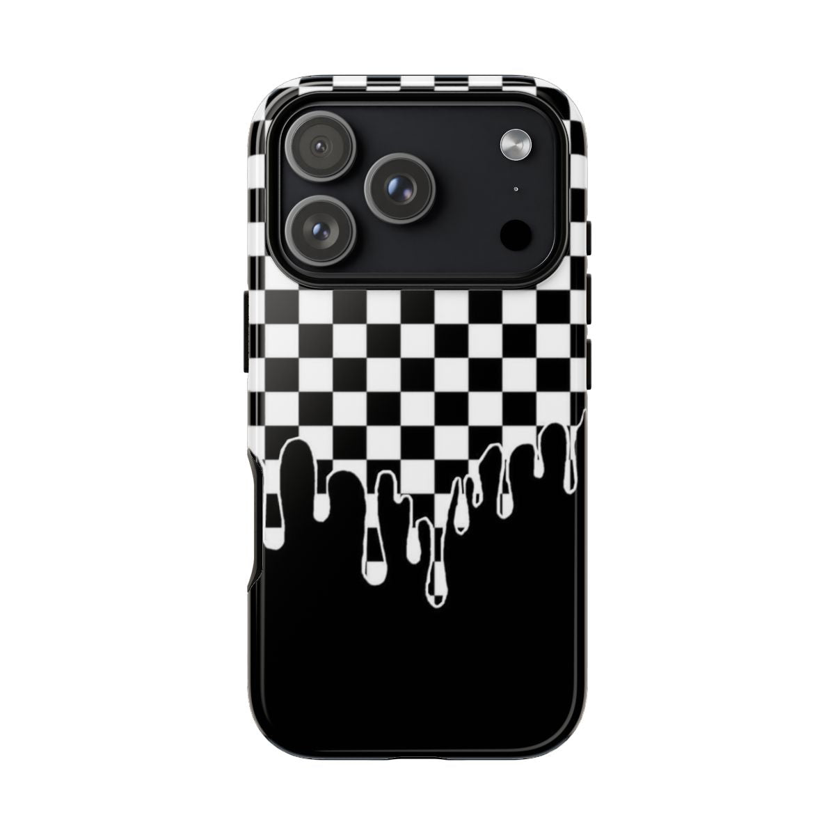 Checkerboard Drip Aesthetic Case