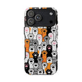 Cute Cat Paw - Colorful Kitty Paw Print iPhone Case