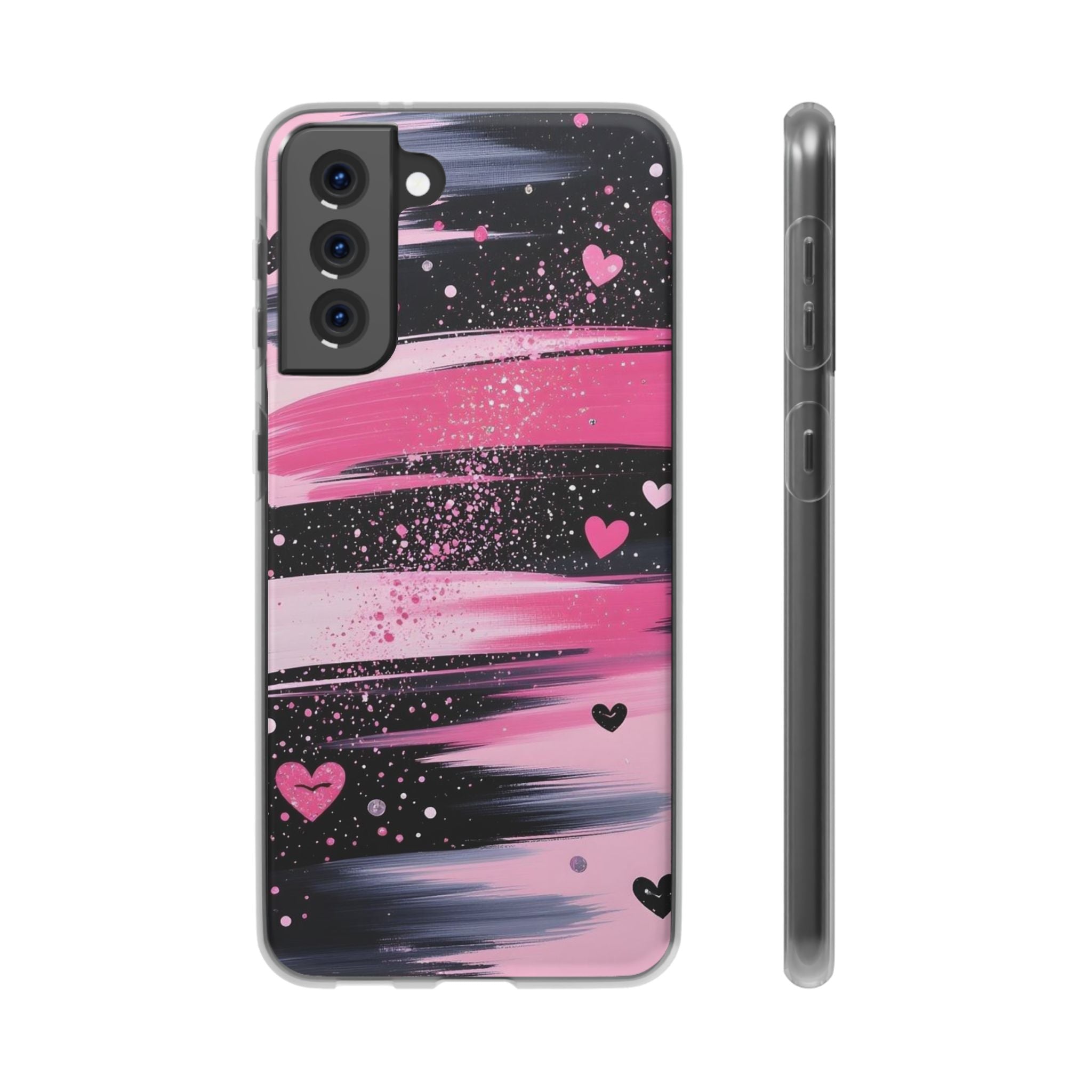 Pink Heart Samsung Phone Case