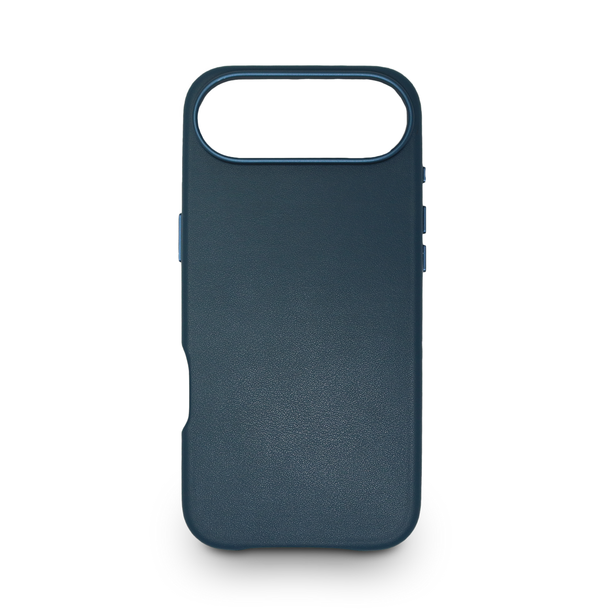 Navy Blue Leather iPhone Case 