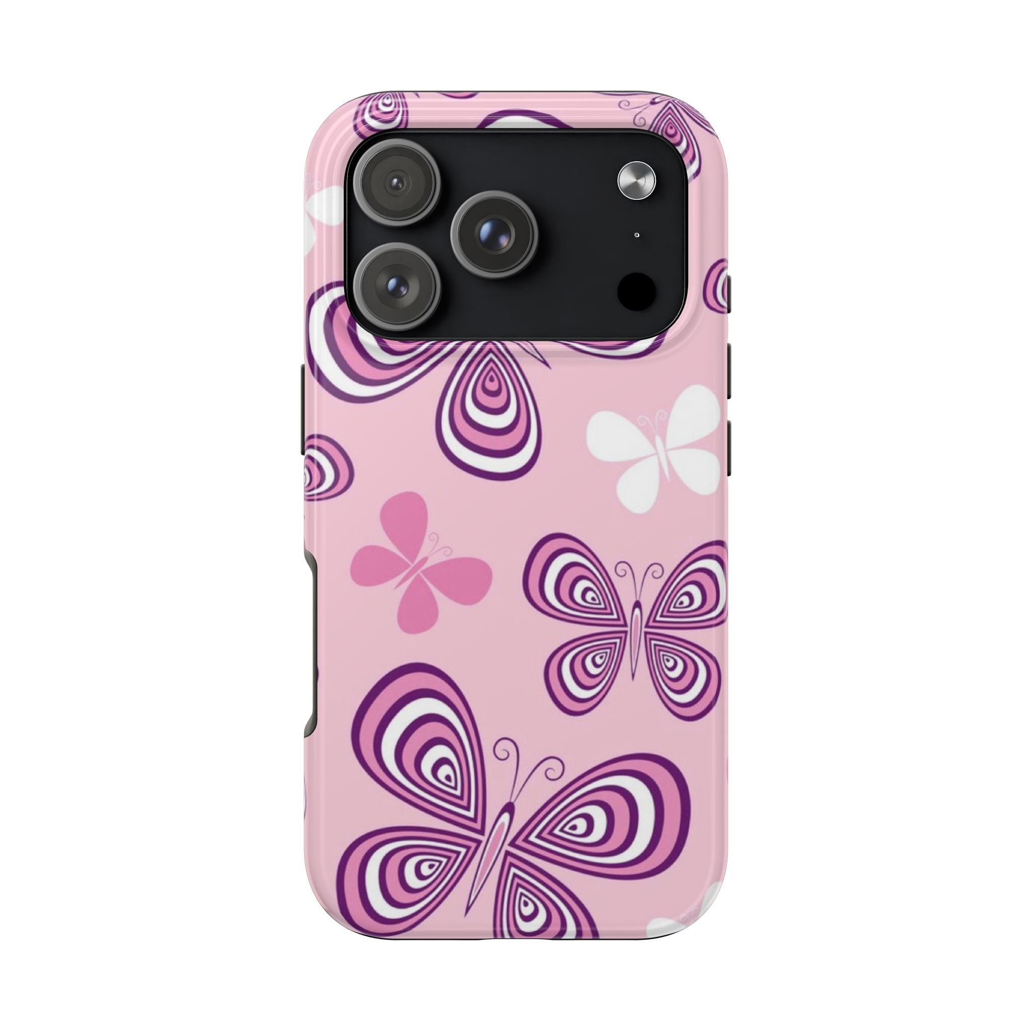 pink butterfly iphone case