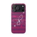 purple and pink butterfly phone case