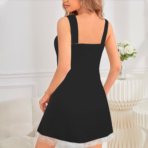 Black Nightdress with white lace back